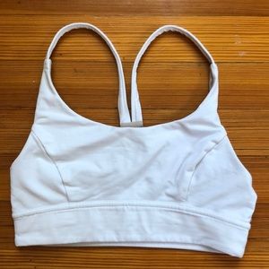 White Lulu Lemon Sports Bra